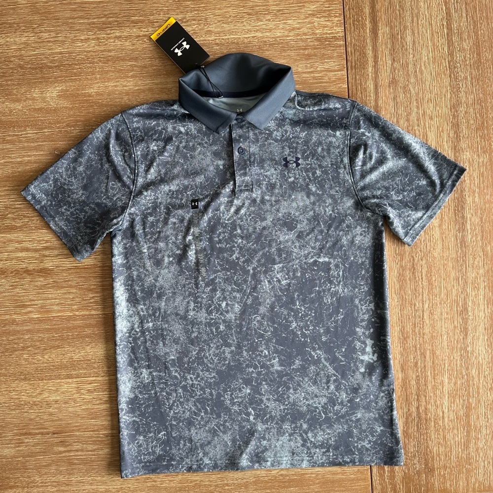 Under Armour Youth XL Boys Performance Printed Polo Shirt